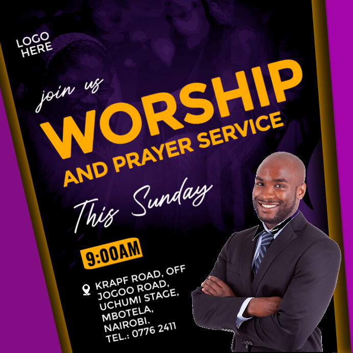 Prayer Invite Modèle worship and prayer invite | PosterMyWall