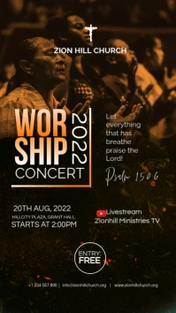 worship concert Instagram Story template
