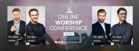 Worship Conference Banner รูปปกบน Facebook template