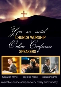 Worship Conference A6 template