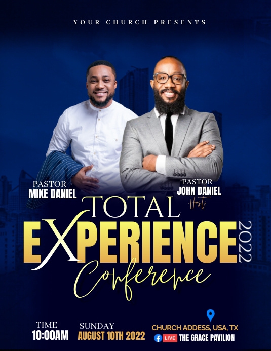 WORSHIP CONFERENCE FLYER 2022 (25) template