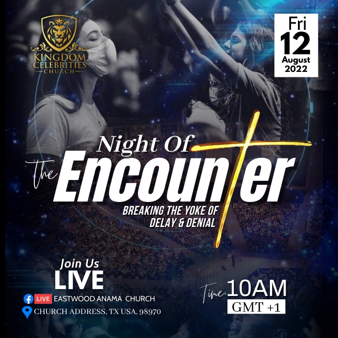 WORSHIP CONFERENCE FLYER 2022 (26) Wpis na Instagrama template