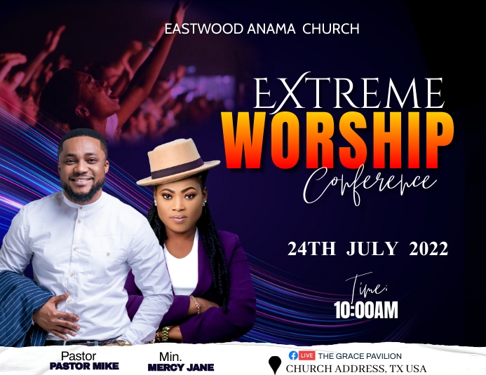WORSHIP CONFERENCE FLYER 2022 (13) template