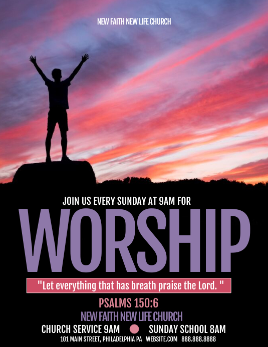 Worship Template PosterMyWall