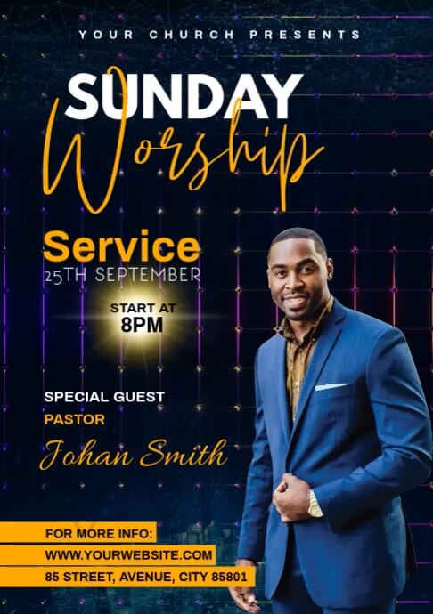 Worship Template PosterMyWall