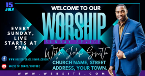 WORSHIP Facebook Ad template