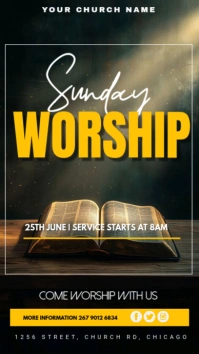 worship Instagram Story template