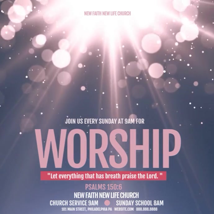 Worship Template PosterMyWall
