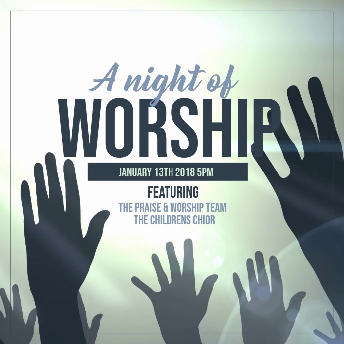 Worship Template PosterMyWall