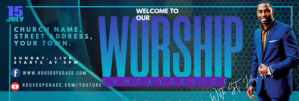 WORSHIP LinkedIn Banner template