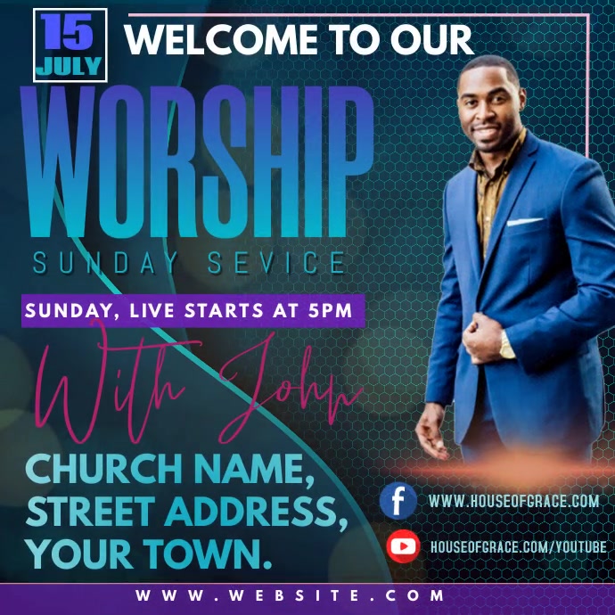 WORSHIP Template PosterMyWall WORSHIP Template PosterMyWall