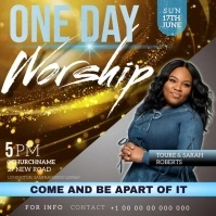 worship event AD social media TEMPLATE Quadrat (1:1)