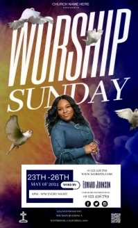Worship event church design template Umthetho we-US