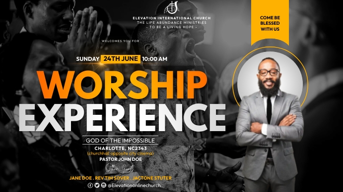 Worship experience Presentation (16:9) template