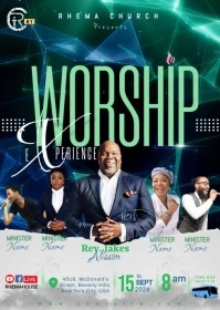 Worship Experience A6 template