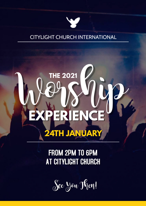 WORSHIP EXPERIENCE FLYER A3 template