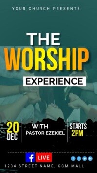 Worship Experience Flyer Template Instagram Story