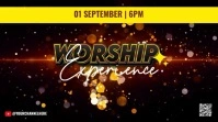 Worship experience youtube thumbnail 数字显示屏 (16:9) template