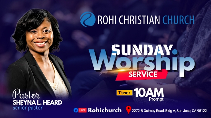 WORSHIP FLYER (1) Digital Display (16:9) template