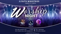 WORSHIP NIGHT AD Digitalanzeige (16:9) template