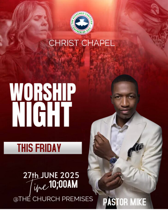 WORSHIP NIGHT Instagram Portrait template