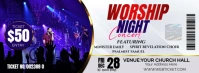 Worship Night Ticket Facebook Cover Photo template