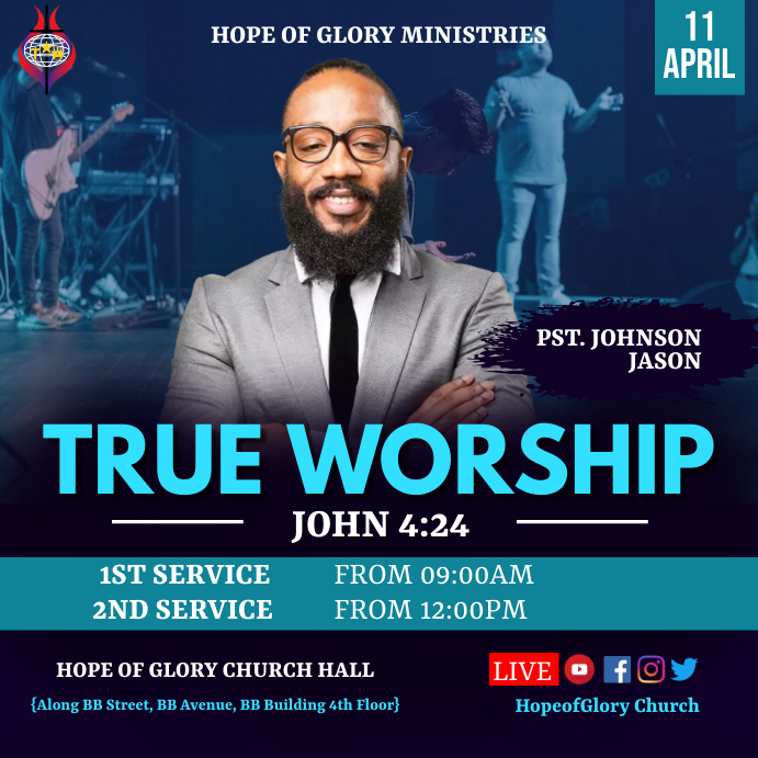 Preaching Layout Worship sermon Template | PosterMyWall