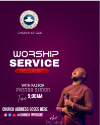 worship service Instagram Portrait template