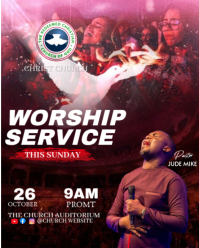 WORSHIP SERVICE Instagram Portrait template