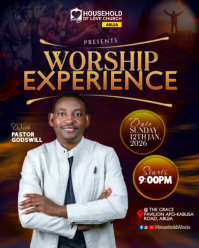 worship service Instagram Portrait template