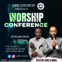 WORSHIP SERVICE Logo template