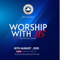 WORSHIP SERVICE Instagram-Beitrag template