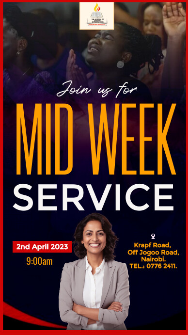 Plantilla de Mid Week Service Design | PosterMyWall