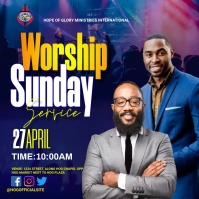 holy communion sunday church flyer Template | PosterMyWall