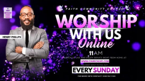 Sort Online Church Service Facebook Cover Video Template