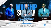 worship sunday flyer template Twitter Post