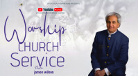 Worship sunday service YouTube Thumbnail template