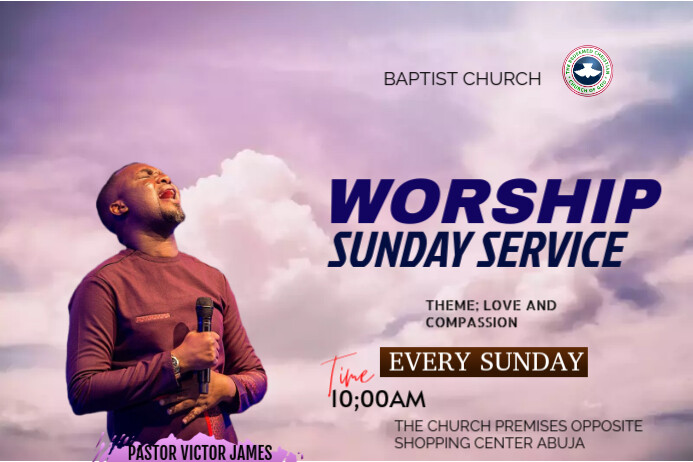 WORSHIP SUNDAY SERVICE Iphosta template