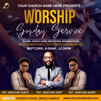 sunday service Template | PosterMyWall