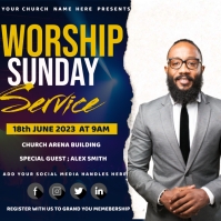 sunday service Template | PosterMyWall