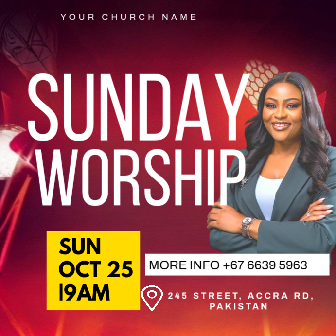 Copy of Worship Sunday template | PosterMyWall