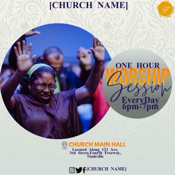 Copy of worship template (1) | PosterMyWall