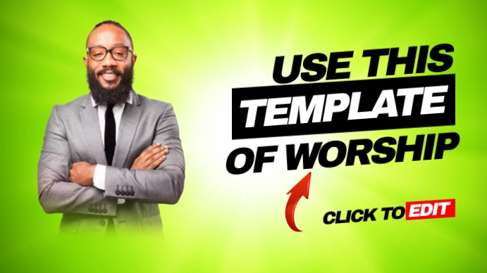 Plantilla de Worship thumbnail template | PosterMyWall
