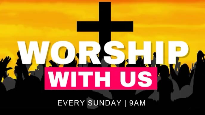 Worship with us งานนำเสนอ Presentation (16:9) template