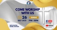 worship with us Facebook Shared Image template