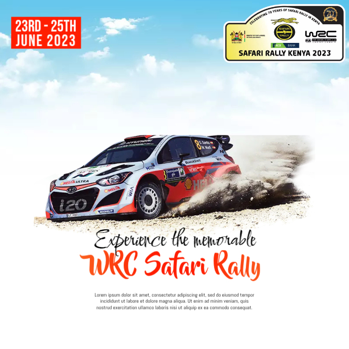 WRC Template | PosterMyWall