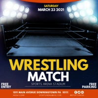 wrestling match Message Instagram template