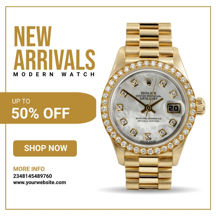 wristwatch1 Instagram Post template