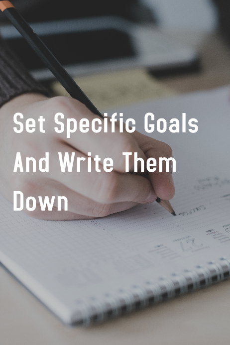 Write you goal down Poster template