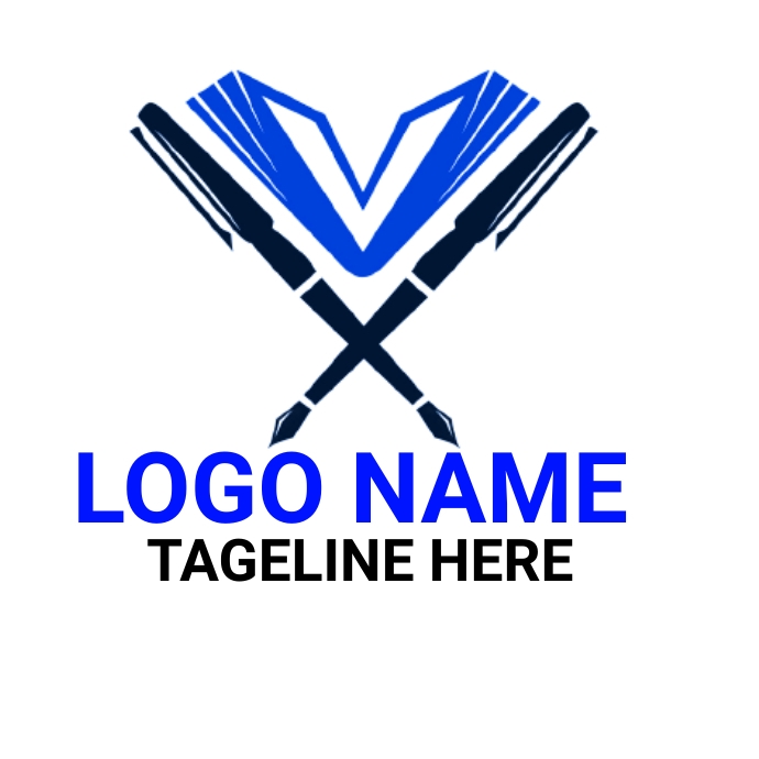 writing business logo template